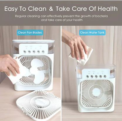 Portable Air Cooler with USB RGB Lights