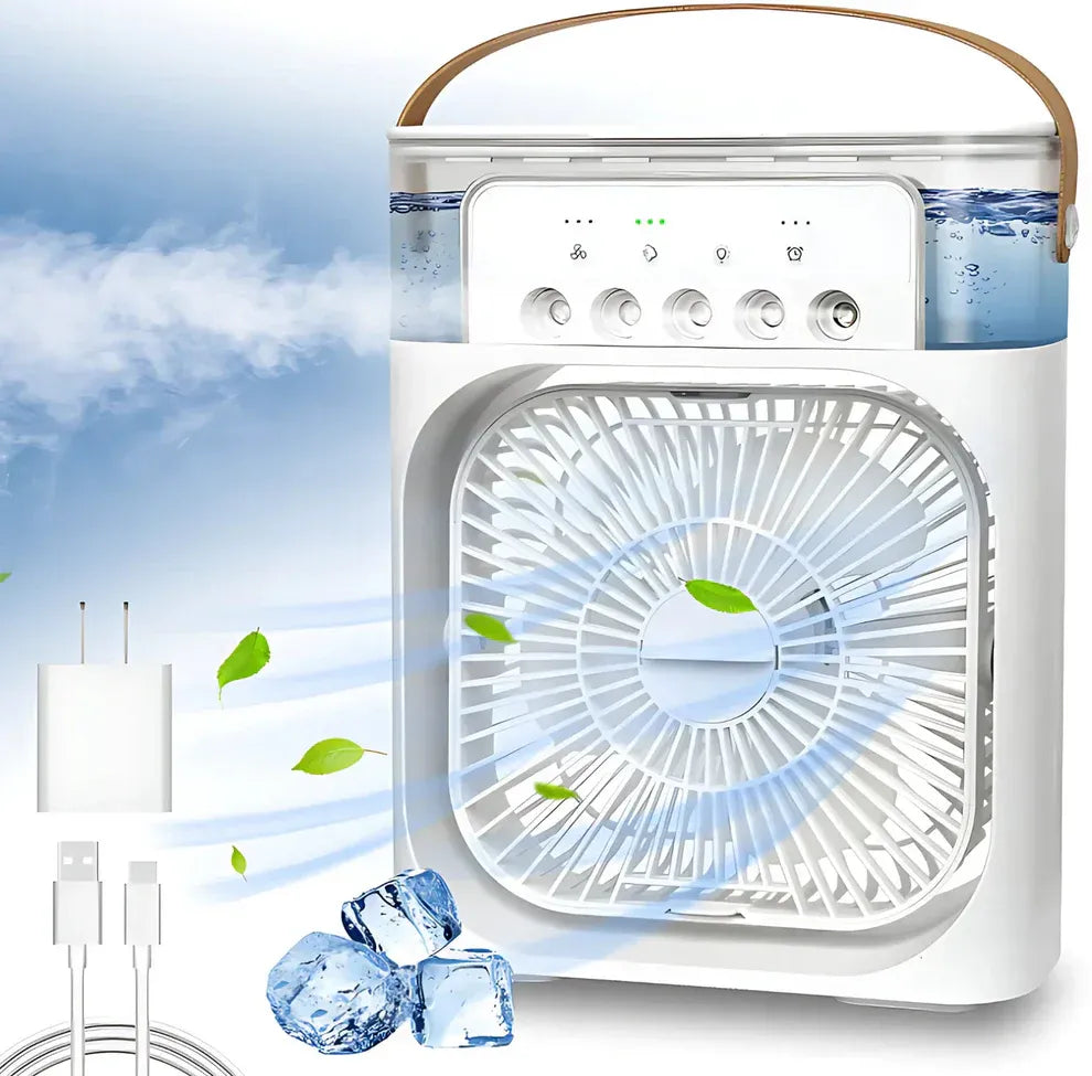 Portable Air Cooler with USB RGB Lights