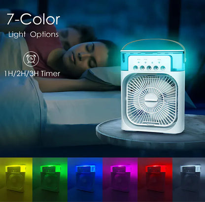 Portable Air Cooler with USB RGB Lights